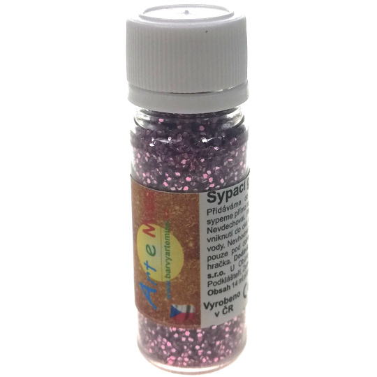 Art e Miss Sypací glitr pro dekorativní použití Starorůžový hrubší 14 ml
