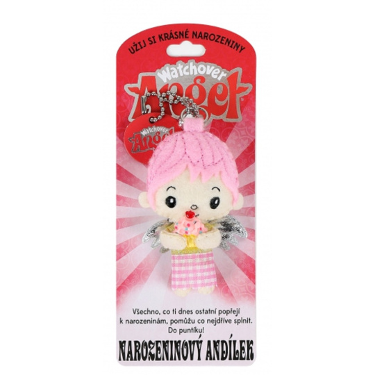 Albi Andělíček strážníček - Narozeninový andílek přívěsek 8,5 cm