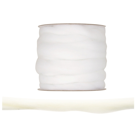 Vlna polyesterová příze bílá 3 m