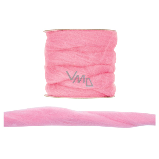 Vlna polyesterová příze růžová 3 m