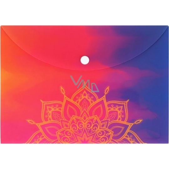 Albi Original Pouzdro na dokumenty Mandala na duhovém A5 - 148 x 210 mm Albi Original Pouzdro na dokumenty Mandala na duhovém A5 - 148 x 210 mm