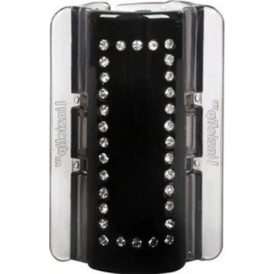 Linziclip Maxi Vlasový skřipec černý s krystalky 8 cm vhodný pro hustší vlasy 1 kus