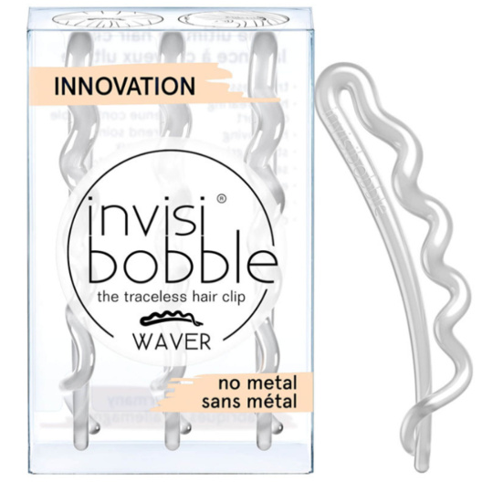 Invisibobble Waver Crystal Clear sponka do vlasů průhledná 3 kusy
