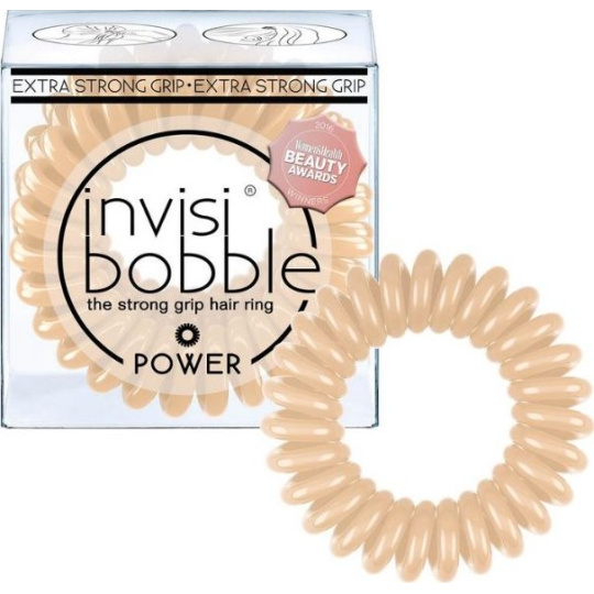 Invisibobble Power To Be Or Nude Gumička do vlasů tělová spirálová 3 kusy
