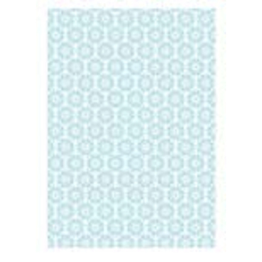 Ditipo Dárkový balicí papír 70 x 200 cm bílý světle zelené ornamenty