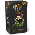 Biogena Majestic Aloe Vera & Ostružina aromatizovaný bylinný čaj, porcovaný nálevové sáčky 20 x 2,5 g