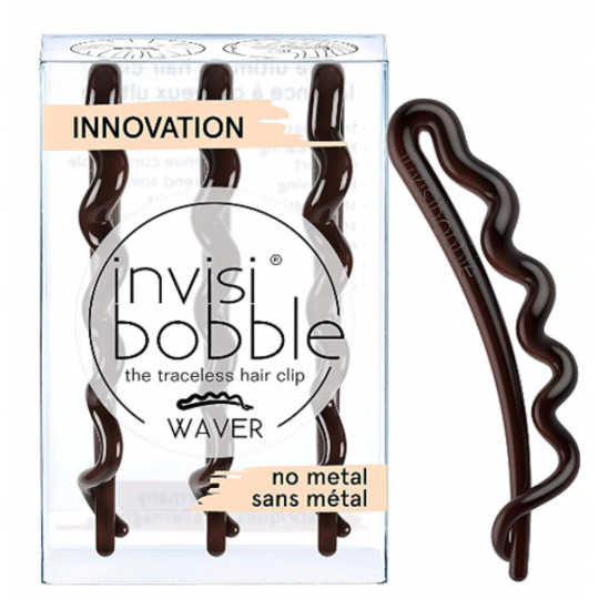 Invisibobble Waver Pretty Dark sponka do vlasů průhledná 3 kusy