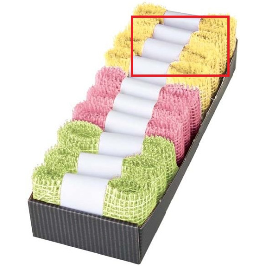 Ditipo Stuha jutová žlutá 2 m x 5 cm