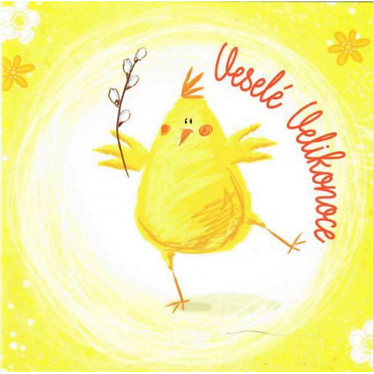 Nekupto Přání k Velikonocům Veselé Velikonoce Jaro začalo 100 x 100 mm 3553 XI