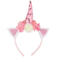 Čelenka jednorožec univerzální růžová 1 kus