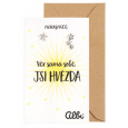 Albi Dárkový šperk náušnice Jsi hvězda 1 pár