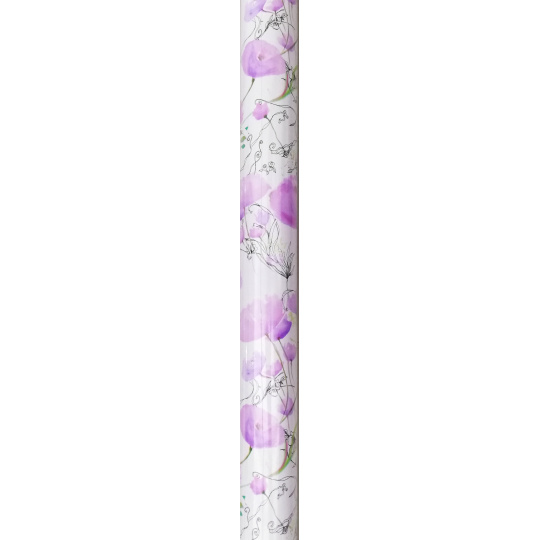 Nekupto Dárkový balicí papír 70 x 150 cm Fialové květy 995 40