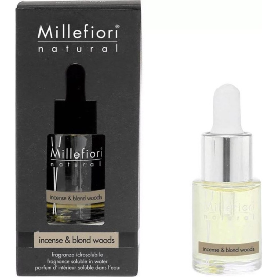 Millefiori Milano Natural Incense & Blond Woods - Kadidlo a Světlá dřeva Aroma olej 15 ml