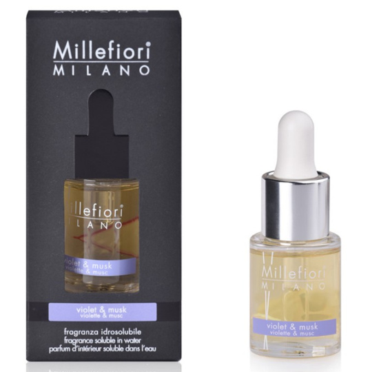 Millefiori Milano Natural Violet & Musk - Fialka a Pižmo Aroma olej 15 ml