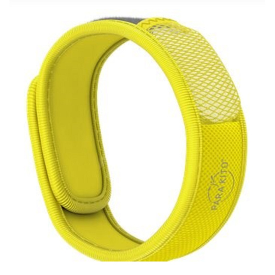 Parakito Repelentní náramek proti komárům Barevný žlutý přírodní, znovuplnitelný, voděodolný,ochrana 24h /den - 15 dní na náplň + dvě náplně