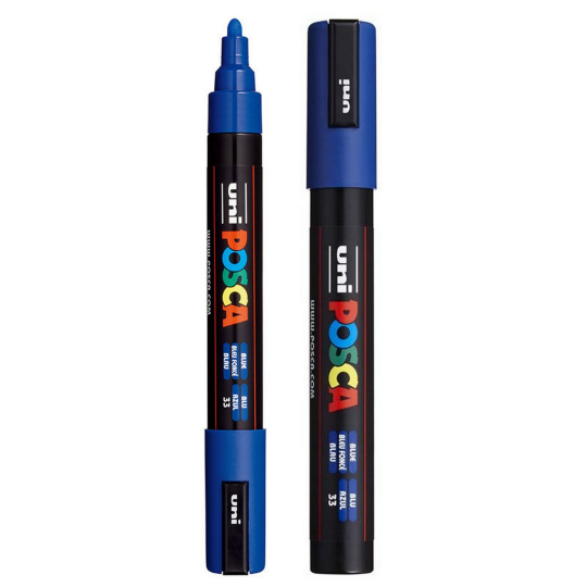 Posca Uniwersalny akrylowy marker 1,8 - 2,5 mm Niebieski PC-5M Posca Uniwersalny akrylowy marker 1,8 - 2,5 mm Niebieski PC-5M