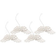 Andělská křídla bílá na zavěšení 75 mm 4 kusy