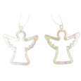 Anděl plastový závěsný 6 cm 2 kusy