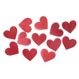 Srdce dřevěné červené 3,5 cm 12 kusů