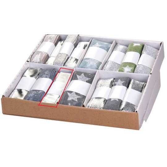 Ditipo Stuha látková s drátkem stříbrná lesklá 3 m x 25 mm