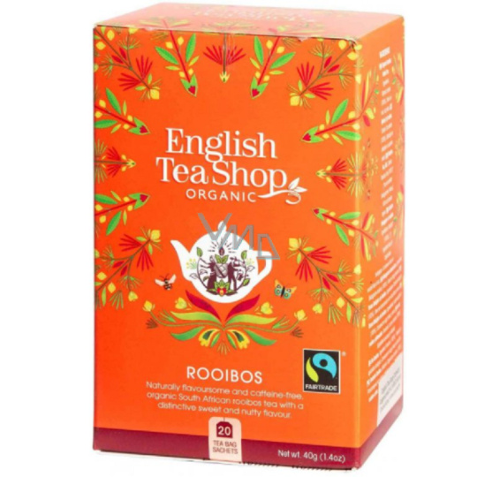 English Tea Shop Bio Rooibos Mandala 20 kusů bioodbouratelných pyramidek čaje, 40 g English Tea Shop Bio Rooibos Mandala 20 kusů bioodbouratelných pyramidek čaje, 40 g