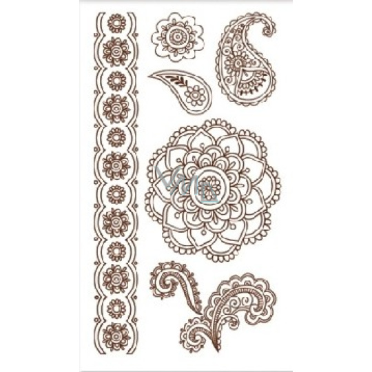Tetovací obtisky Mandala 10,5 x 6 cm Tetovací obtisky Mandala 10,5 x 6 cm