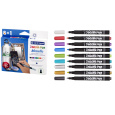 Centropen Značkovače Decorpen Metallic na kov, sklo, plast, keramiku, kámen 8 + 1 kusů