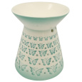 Aromalampa porcelánová se zelenými motýlky 13 cm