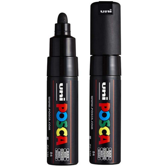 Posca Univerzální akrylátový popisovač 4,5 - 5,5 mm Černá PC-7M