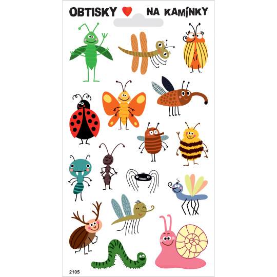 Arch Obtisky na kamínky Hmyzáci 17 x 9,5 cm