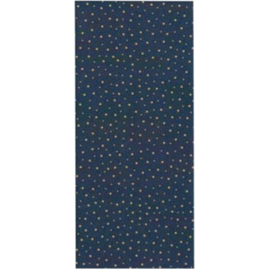 Ditipo Dárkový balicí papír 70 x 200 cm Vánoční Silent Winter modrý - zlaté hvězdičky