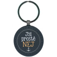 Nekupto Klíčenka kulatá z koženky Jsi prostě nej 4,5 cm