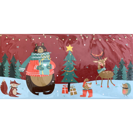 Albi Dárková krabička Vánoční zvířátka 22,3 x 11 x 2 cm