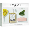 Payot Herbier Huile Dermaquillant BIO odličovací olej na obličej a oči 30 ml + růžová čelenka + Gua Sha v nefritovém kameni, kosmetická sada