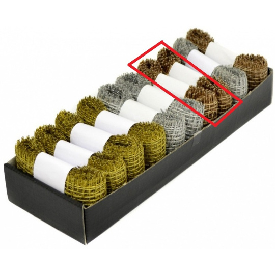 Ditipo Stuha jutová Metalická měděná 2 m x 5 cm