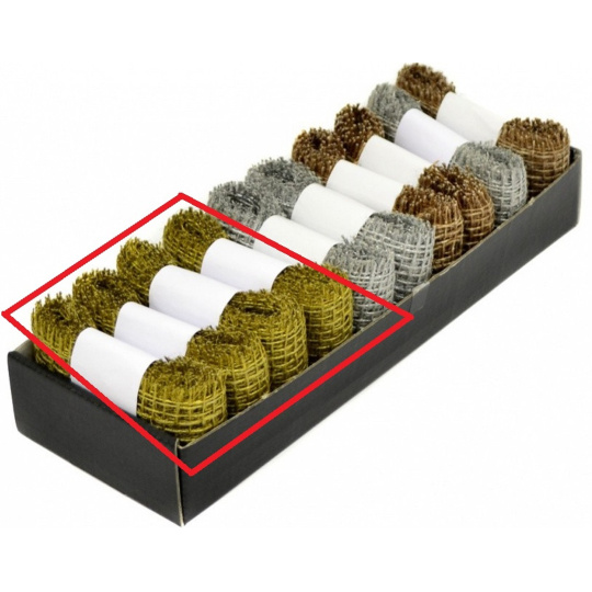 Ditipo Stuha jutová Metalická zlatá 2 m x 5 cm