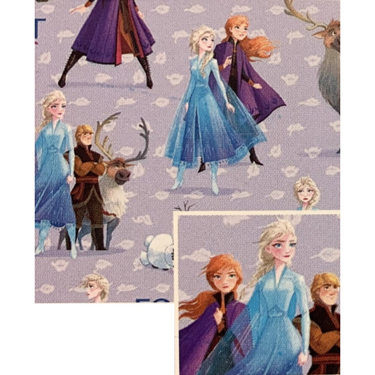 Nekupto Dárkový balicí papír 70 x 200 cm Světle fialový Ledové království