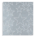Zoewie Dárkový balicí papír 70 x 150 cm Vánoční Nordic Light stříbrný - bílé hvězdy