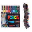 Posca Univerzální sada akrylátových popisovačů 0,9 - 1,3 mm Základní barvy 8 kusů PC-3M