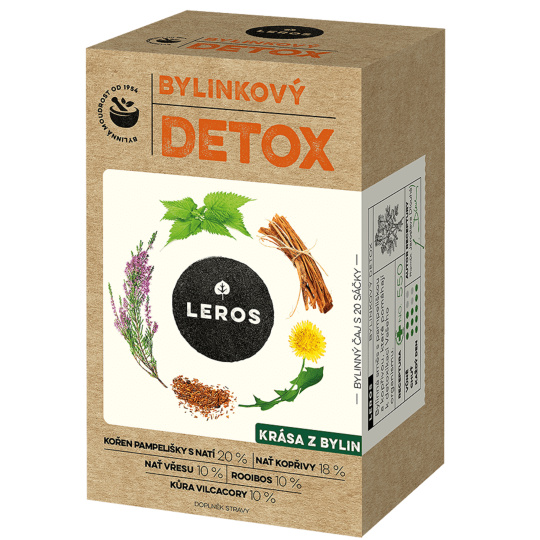 Leros Bylinkový Detox bylinný čaj k detoxikaci vašeho organismu 20 x 1,5 g Leros Bylinkový Detox bylinný čaj k detoxikaci vašeho organismu 20 x 1,5 g