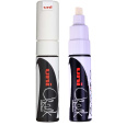 Uni Mitsubishi Chalk Marker Křídový popisovač bílý 8 mm, PWE-8K