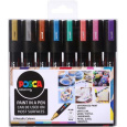 Posca Univerzální sada akrylátových popisovačů 1,8 - 2,5 mm Mix metalických barev 8 kusů PC-5M
