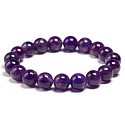 Ametyst chevron náramek elastický přírodní kámen, kulička 8 mm / 16 - 17 cm, kámen králů a biskupů