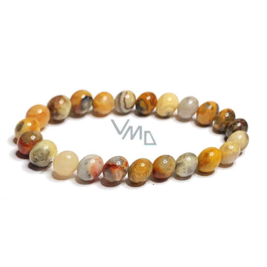 Achát Bláznivý náramek elastický přírodní kámen, kulička 8 mm / 16 - 17 cm, přináší do života úspěch Achát Bláznivý náramek elastický přírodní kámen, kulička 8 mm / 16 - 17 cm, přináší do života úspěch