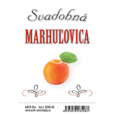 Arch Samolepka Esküvői Barackpálinka nagy címke 9,5 x 6 cm SK