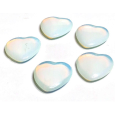 Opalit Hmatka, leczniczy kamień w kształcie serca syntetyczny kamień 3 cm 1 sztuka, kamień nadziei i pragnienia