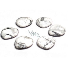 Magnezit / Howlit bílý Hmatka, léčivý drahokam ve tvaru srdce přírodní kámen 3 cm 1 kus, očistný kámen Magnezit / Howlit bílý Hmatka, léčivý drahokam ve tvaru srdce přírodní kámen 3 cm 1 kus, očistný kámen