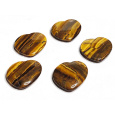 Tygří oko Hmatka, léčivý drahokam ve tvaru srdce přírodní kámen 3 cm 1 kus, kámen slunce a země, přináší štěstí a bohatství