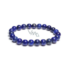 Lapis lazuli náramek elastický přírodní kámen, kulička 8 mm / 16 - 17 cm, kámen harmonie