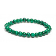 Malachit náramek elastický, kulička 6 mm / 16 - 17 cm, kámen splněných přání